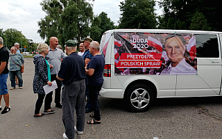 Ulicami Elbląga przejechał korowód poparcia dla Andrzeja Dudy